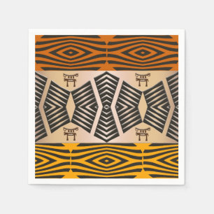 Serviette En Papier ethnic african tribal patall