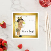 Serviette En Papier Ethnic Boy Bumble Bee Baby shower (En situation)