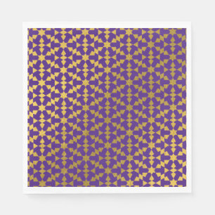 Serviette En Papier Ethnic Marocain Motif géométrique