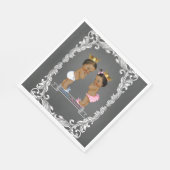 Serviette En Papier Ethnic Prince Princess (Coin)