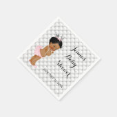 Serviette En Papier Ethnic Princess Baby Girl Diamonds (Coin)