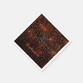 Serviette En Papier Étincelle des araignées orange (Coin)