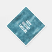 Serviette En Papier Étincelle Turquoise (Coin)