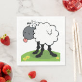 Serviette En Papier Étiquette de mouton (En situation)