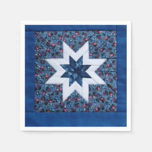 Serviette En Papier étoile bleue
