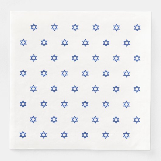 Serviette En Papier Étoile bleue de David White (Devant)