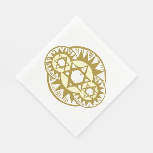 Serviette En Papier Étoile De David (Coin)