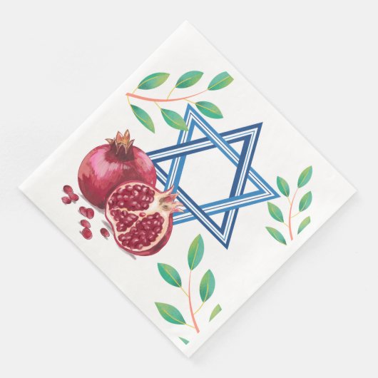 Serviette En Papier Étoile de David grenade Feuille juif (Coin)