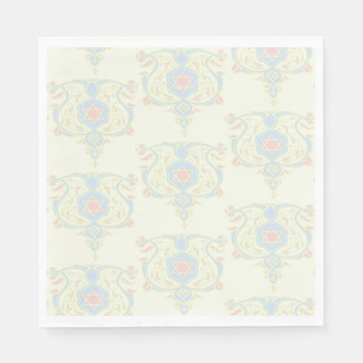 Serviette En Papier Étoile de David Mariage Napkin (Devant)