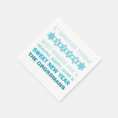 Serviette En Papier Étoile de David Rosh Hashanah Nouvel An Napkins (Coin)