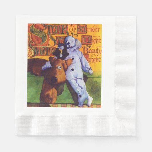 Serviette En Papier ÉTOILE DE L'ÉTONNEMENT Pinglons en papier de déjeu (Devant)