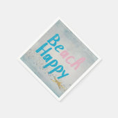 Serviette En Papier étoile de mer avec une citation heureuse (Coin)