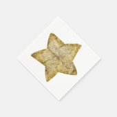 Serviette En Papier Étoile fascinante d'or (Coin)