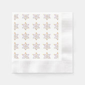 Serviette En Papier Étoile florale colorée juive (Devant)