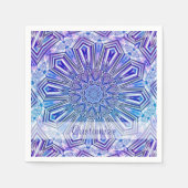 Serviette En Papier Étoile glacée Kaleidoscope Motif Napkins 2 (Devant)