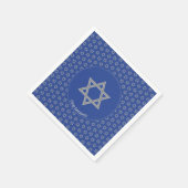 Serviette En Papier ETOILE MOYENNE Bleue Personnalisable DAVID Papier (Coin)