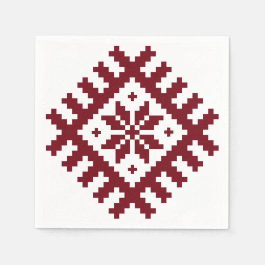 Serviette En Papier étoile nordique (Devant)