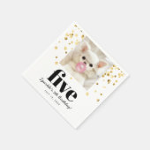 Serviette En Papier Étoile pour animaux | Photo Pet Anniversaire Party (Coin)
