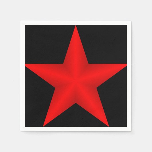Serviette En Papier Étoile rouge (Devant)