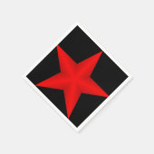 Serviette En Papier Étoile rouge (Coin)