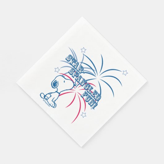 Serviette En Papier Étoile Snoopy Fun Spangé (Coin)