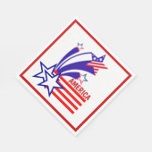 Serviette En Papier Étoiles américaines (Coin)