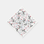 Serviette En Papier Étoiles, bandes & Skeletons—Vibes de soirée patrio (Coin)