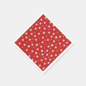 Serviette En Papier Étoiles blanches simples en jours fériés (Coin)