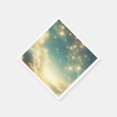 Serviette En Papier Étoiles célestes brillantes étoile ciel d'annivers (Coin)