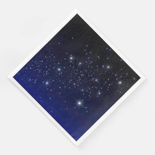 SERVIETTE EN PAPIER ÉTOILES DANS L'ESPACE (Coin)