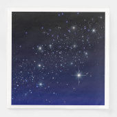 SERVIETTE EN PAPIER ÉTOILES DANS L'ESPACE (Devant)