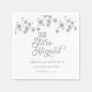 Serviette En Papier Étoiles de Galaxie Douche Couples
