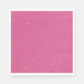 Serviette En Papier Étoiles de glam rose Girly (Devant)