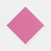 Serviette En Papier Étoiles de glam rose Girly (Coin)