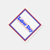 Serviette En Papier Étoiles de la Fête du Travail - (Coin)