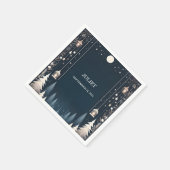 Serviette En Papier Étoiles de la forêt Fête des mariées hivernale bri (Coin)