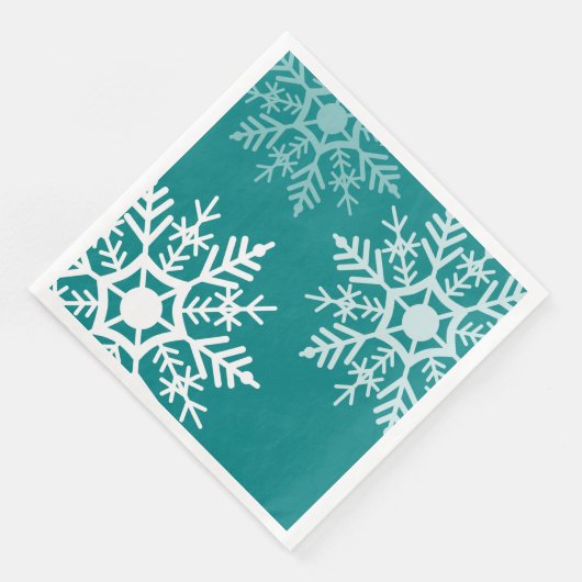 Serviette En Papier Étoiles de neige - Noël - Papier Napkin (Coin)