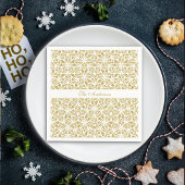 Serviette En Papier Étoiles de Noël Motif de luxe Or personnalisé
