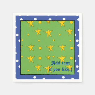 Serviette En Papier Étoiles de Noël/serviettes Taille du cocktail Pers