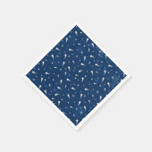 Serviette En Papier Etoiles de tir Aquarelle bleu marine (Coin)