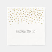 Serviette En Papier Étoiles d'or (Devant)