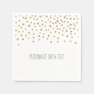 Serviette En Papier Étoiles d'or