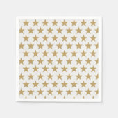 Serviette En Papier Étoiles d'or (Devant)