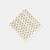 Serviette En Papier Étoiles d'or (Coin)