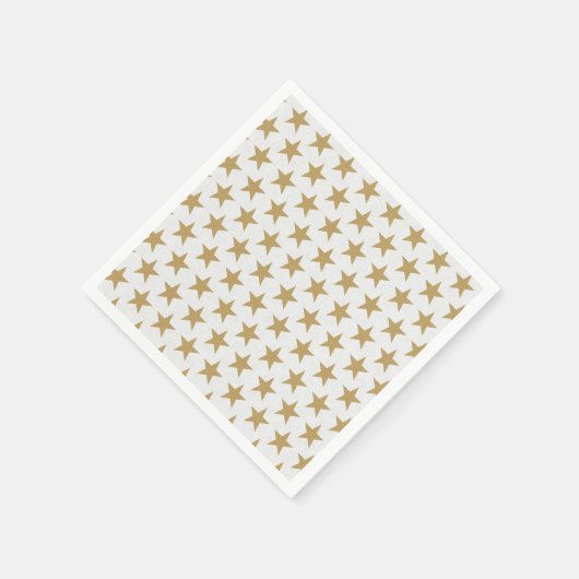 Serviette En Papier Étoiles d'or (Coin)