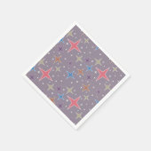 Serviette En Papier Étoiles du Moyen-siècle de l'âge atomique (Coin)