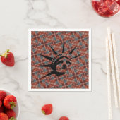 Serviette En Papier Étoiles et bandes (En situation)