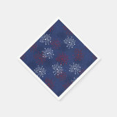 Serviette En Papier Etoiles et feux d'artifice : Fête de l'Indépendanc (Coin)