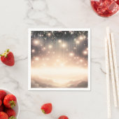 Serviette En Papier Étoiles et nuages d'arbre céleste enchantés (En situation)