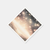 Serviette En Papier Étoiles et nuages d'arbre céleste enchantés (Coin)